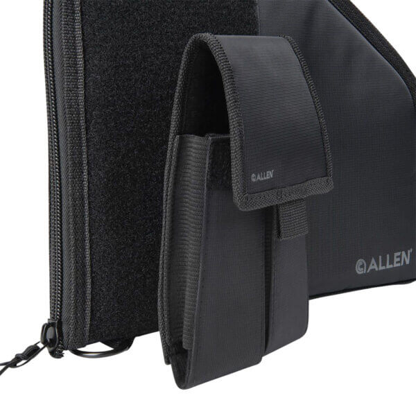 Allen 78-9 Pistol Case With Mag Pouch Fits Full-Size Black Nylon