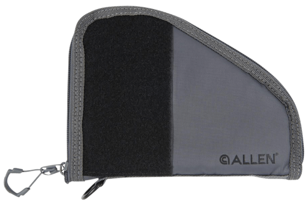 Allen 79-7 Pistol Case With Mag Pouch Fits Compact Charcoal Nylon