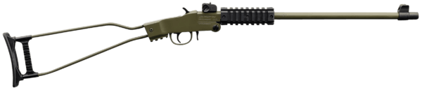 Chiappa Firearms 500266 Little Badger 22 LR 1rd 16.50″ OD Green Metal Finish & Underfolding Stock Adjustable Sights