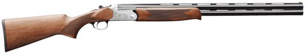 Charles Daly 930343 202  28 Gauge 3 2rd 26″ Blued Vent Rib Barrel  Silver Engraved Receiver  Walnut Wood Fixed Checkered Stock Right Hand”