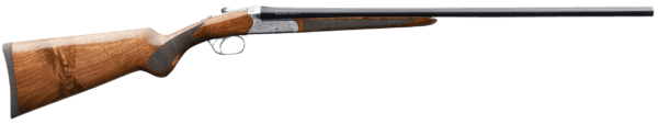 Charles Daly 930339 500 12 Gauge 3″ 2rd 28″ Gloss Blued Steel Side by Side Barrel Engraved Silver Steel Receiver Oiled Walnut Fixed Checkered Stock & Forend Includes 5 Choke Tubes