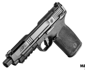 Smith & Wesson 13347 M&P 5.7 Full Size Frame 5.7x28mm 22+1  5″ Black Armornite Tempo System/Threaded Steel Barrel  Black Armornite Optic Ready/Serrated Stainless Steel Slide  Black Polymer Frame w/Picatinny Rail  Black Textured Polymer Grip  Ambidextrous