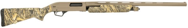 Winchester Repeating Arms 512432291 SXP Hybrid Hunter 12 Gauge 3.5 4+1 (2.75″) 26″  FDE Barrel/Rec  Realtree Max-7 Furniture  Fiber Optic Sight  Includes 3 Invector-Plus Chokes”