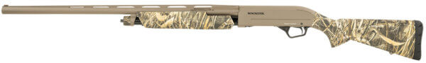 Winchester Repeating Arms 512432292 SXP Hybrid Hunter 12 Gauge 3.5 4+1 (2.75″) 28″  FDE Barrel/Rec  Realtree Max-7 Furniture  Fiber Optic Sight  Includes 3 Invector-Plus Chokes”