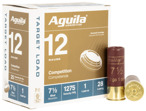 Aguila 1CHB1337 Target Load Competition 12 Gauge 2.75″ 1 oz 7.5 Shot 25rd Box