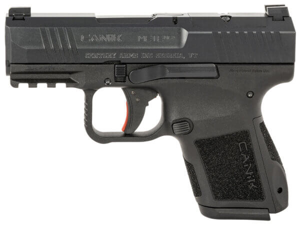 Canik HG7620N MC9 9mm Luger 12+1/15+1 3.18″ Black Steel Barrel Tennifer w/Black Cerakote Optic Ready/Serrated Slide Black Polymer Frame w/Picatinny Rail. Black Polymer Grips
