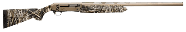 Browning 011434205 Silver Field 12 Gauge 3.5 4+1 (2.75″) 26″  FDE Barrel/Rec  Realtree Max-7 Camo Synthetic Stock With Textured Gripping Surface”