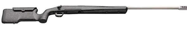 Browning 035438298 X-Bolt Max Long Range 7mm PRC 3+1 26 Stainless Fluted Heavy Barrel  Black Rec  Black/Gray Speckled Adjustable Comb Max Stock  Recoil Hawg Muzzle Brake “
