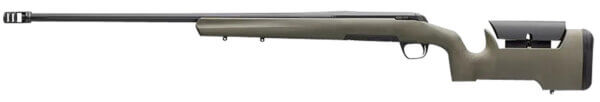 Browning 035588282 X-Bolt Max Long Range Full Size 6.5 Creedmoor 4+1 26 Matte Black Fluted/Heavy Sporter/Threaded Barrel  Matte Black Drilled & Tapped Steel Receiver  OD Green Max w/Adj Comb Synthetic Stock”