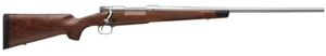 Winchester Repeating Arms 535232289 Model 70 Coyote Light 6.5 Creedmoor 4+1 24 Stainless Barrel  Black Rec  Black Webbed Gray B&C Vented Stock”