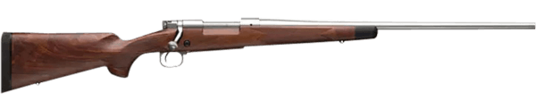 Winchester Repeating Arms 535235236 Model 70 Super Grade 338 Win Mag 3+1 26″  Matte Stainless Barrel/Rec  Grade V/VI Satin Walnut Stock