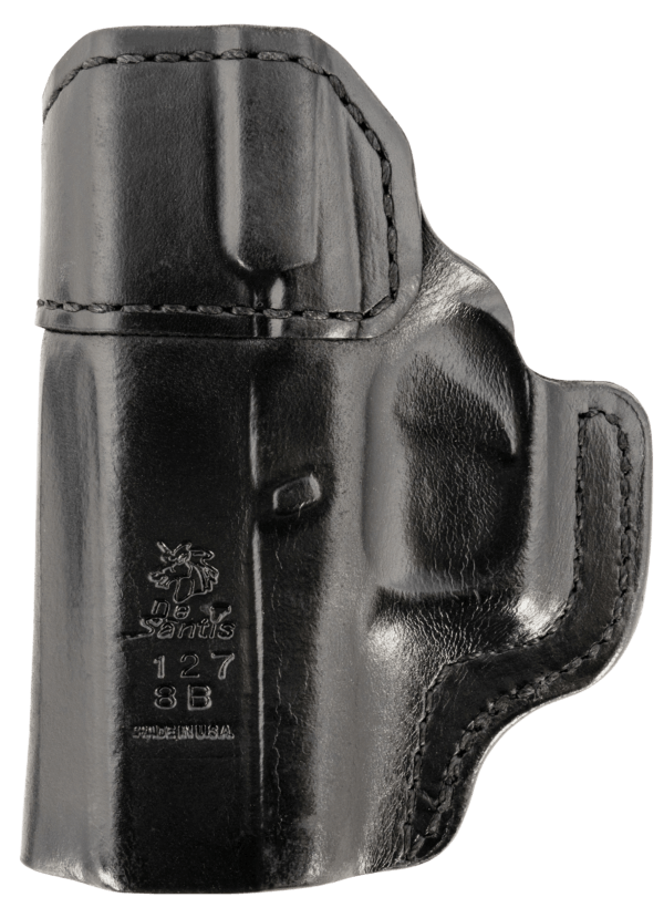 DeSantis Gunhide 127BA8BZ0 Inside Heat IWB Black Leather Belt Clip Fits Glock 43/43x Right Hand