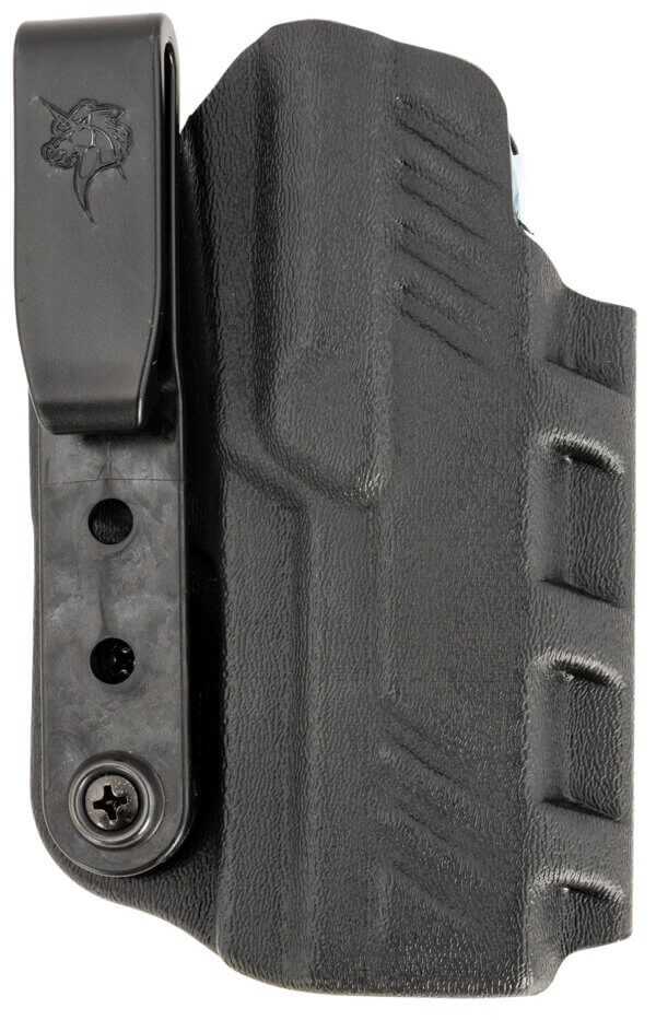 DeSantis Gunhide 137KJT1Z0 Slim-Tuk IWB Black Kydex Belt Clip Fits Sig P320 Belt 1.75″ Wide Ambidextrous