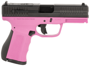 FMK FMKG49PK G3  9mm Luger 14+1 4 Stainless Steel Barrel  Black Optic Cut/Serrated Carbon Steel Slide  Pink Polymer Frame w/Picatinny Rail  Black Backstrap Grip”