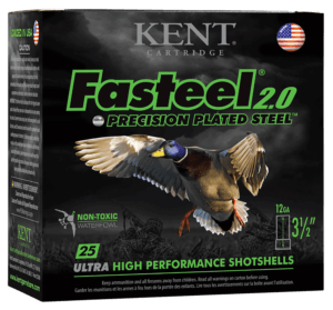 Kent Cartridge K123FSP362X4 Fasteel 2.0 Waterfowl 12 Gauge 3″ 1 1/4 oz BB Shot 25rd Box