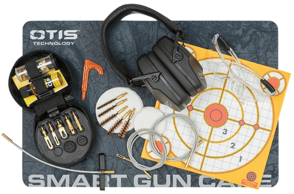 Otis GFNSB1 Shooting Bundle Includes Otis Tactical Cleaning Kit .17 Cal-12 Gauge/Eye Protection/Ear Protection/Cleaning Matt