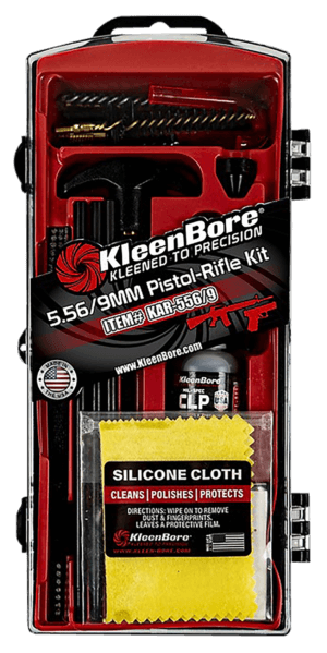 KleenBore KAR-556 AR-15 Tactical Cleaning Kit 5.56mm/.223 Cal