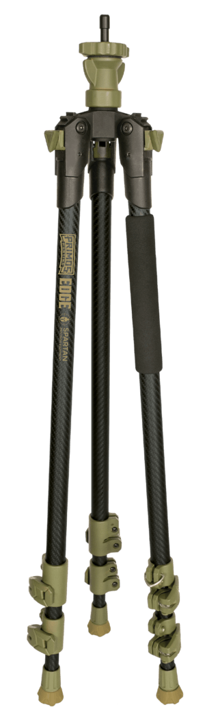Primos 65832 Edge Edge 31″-59″ Dark Earth & Carbon Fiber Legs Spartan Precision Technology Magnetic Attachment System