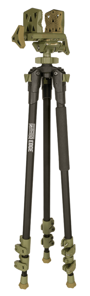 Primos 65832 Edge Edge 31″-59″ Dark Earth & Carbon Fiber Legs Spartan Precision Technology Magnetic Attachment System