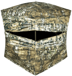 Primos 65165 Double Bull 3-Panel Stakeout Ground Mossy Oak Original BottomLand 50″ x 122″ 50″ High