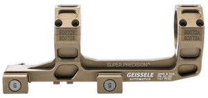 Geissele Automatics AR15 Super Precision Scope Mount/Ring Combo Desert Dirt Color Anodized