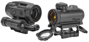 Sig Sauer Electro-Optics SORJ72501 ROMEO MSR and JULIET5-MICRO  Black 1x/5x 20mm/24mm 2 MOA Red Dot Illuminated Reticle