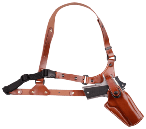 Galco GA880R Great Alaskan Fits Chest Up To 54″ Tan Leather Shoulder/Torso Strap Fits Springfield XDM Elite Right Hand
