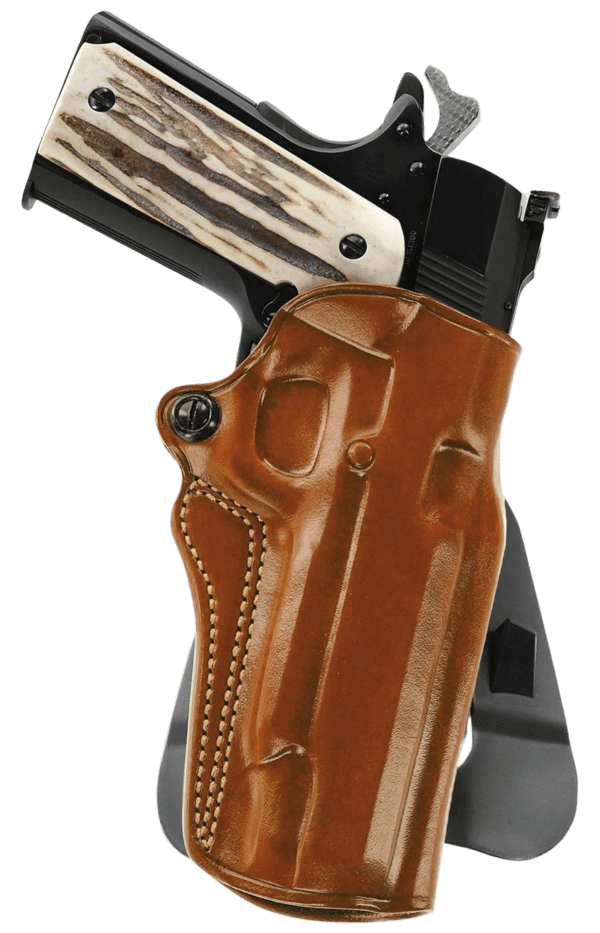 Galco SM2-266R Speed Master 2.0 OWB Tan Leather Paddle Fits Kimber/Springfield 1911 4″ Colt/SW1911SC/Para USA 4 1/4″ Right Hand