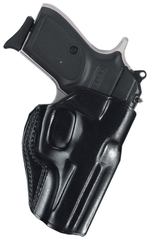 Galco SG834B Stinger OWB Black Leather Belt Slide Fits Glock 48/MOS Fits 3-3.30″ Barrel Right Hand