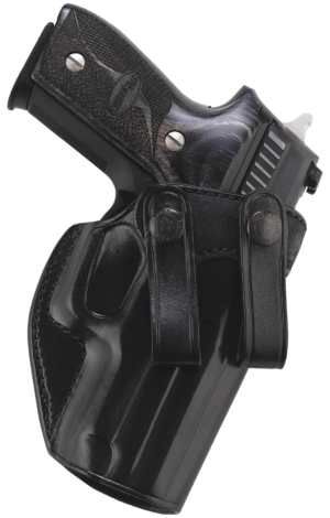 Galco SUM800B Summer Comfort IWB Black Leather Belt Loop Fits Glock 43/43x/Springfield Hellcat/Taurus GX4/CZ P10M Right Hand