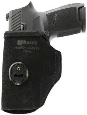 Galco TUC870RB Tuck-N-Go 2.0 IWB Black Leather UniClip/Stealth Clip Fits Sig Sauer Ambidextrous