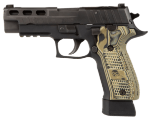 Sig Sauer 226X59STAS P226 XFive STAS Full Size Frame SAO 9mm Luger 20+1  5 Black Steel Bull Barrel  Stainless Optic Ready/Serrated Steel Slide  Stainless Steel Frame w/Beavertail & Picatinny Rail  Black Piranha G10 Grip  Ambidextrous Manual Safety  Right”