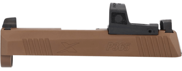Sig Sauer 8900984 P365X Slide Assembly with Micro-Optics Cut Coyote Tan Nitride XRAY3 Day/Night Sights for 9mm 3.1″ Barrel