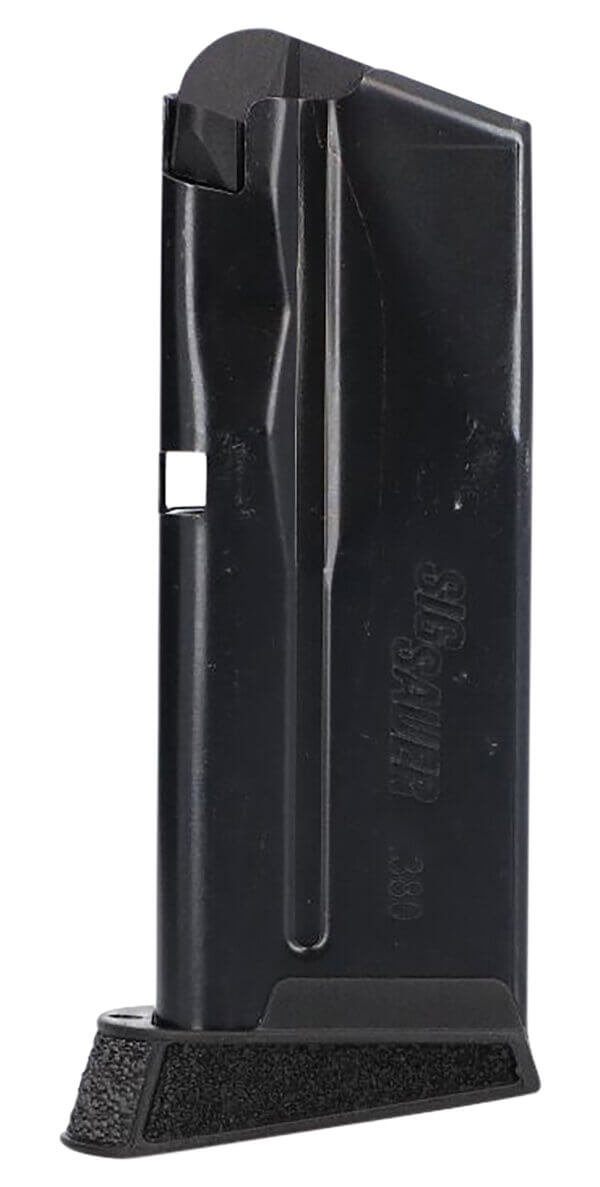 Sig Sauer 8900715 P365 10rd 380 ACP Magazine with Finger Extension For Sig P365 Micro Compact Black Steel