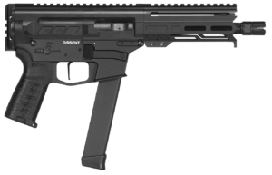 CMMG 94A8041MB Dissent MK4 9mm Luger 33+1 10.50″ Midnight Bronze Rec Picatinny Brace Adapter 9.60″ M-LOK Handguard Left Side Charging Handle Zeroed Linear Comp TriggerTech Trigger