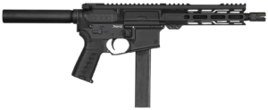 CMMG PE91A516CMB Banshee Mk9 9mm Luger 32+1 8″ Midnight Bronze Rec Buffer Tube (No Brace) EML7 M-LOK Handguard Zeroed Linear Comp (Colt Mag Compatible)