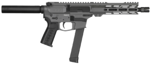 CMMG PE99A5163MB Banshee MKGS 9mm Luger 33+1 8″ Midnight Bronze Rec Buffer Tube (No Brace) EML7 M-LOK Handguard Zeroed Linear Comp (Glock Mag Compatible)