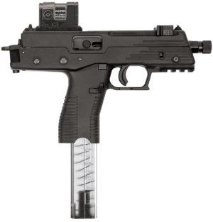 B&T Firearms BT4200USTB TP380  380 ACP 30+1 5 Threaded  Black  Picatinny Rail Frame  No Brake  Iron Sights  Aimpoint Acro Included”