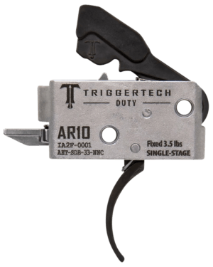 TriggerTech AHTSDB33NNF Duty Flat Trigger Single-Stage 3.50 lbs Draw Weight Fits AR-10