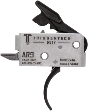 TriggerTech AH9SDB33NNC Duty Curved Trigger Single-Stage 3.50 lbs Draw Weight Fits AR-9