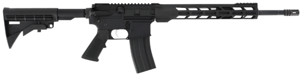 Anderson B2K869A020 AM-15 Utility 5.56x45mm NATO 30+1 16″ Black 12″ M-Lok A2 Grip Carbine Stock Flash Hider