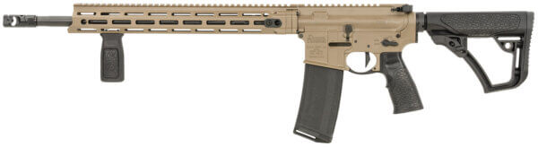 Daniel Defense 0212811090047 DDM4 V7 Pro 5.56x45mm NATO 18″ 30+1 FDE Rec Black OEM Overmolded Stock & Grip Geissele Trigger