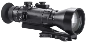 AGM Global Vision 15WP4423484111 Wolverine Pro-4 3AW1 Night Vision Rifle Scope Matte Black 4x70mm Gen 3 Auto-Gated White Phosphor Level 1 Illuminated Red Chevron w/Ballistic Drop Reticle