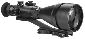 AGM Global Vision 15WP6623484111 Wolverine Pro-6 3AW1 Night Vision Rifle Scope Matte Black 6x100mm Gen 3 Auto-Gated White Phosphor Level 1 Illuminated Red Chevron w/Ballistic Drop Reticle