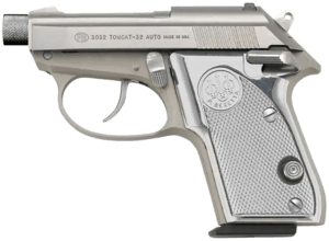 Beretta USA SPEC0696A 3032 Silver Black Gorilla Small 32 ACP 7+1 2.90″ Silver Black Black Textured Grips