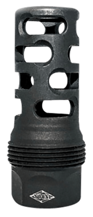 Yankee Hill 4405MB24 sRx Q.D. Muzzle Brake Long Black Phosphate Steel with 5/8-24 tpi  9mm  2.30″ OAL & 9.375″ Diameter for sRx Adapters”