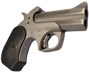 Bond Arms BAHB Honey B 22 LR 2rd Shot 3″ Matte Stainless Steel Frame Black Extended B6 Resin Grips