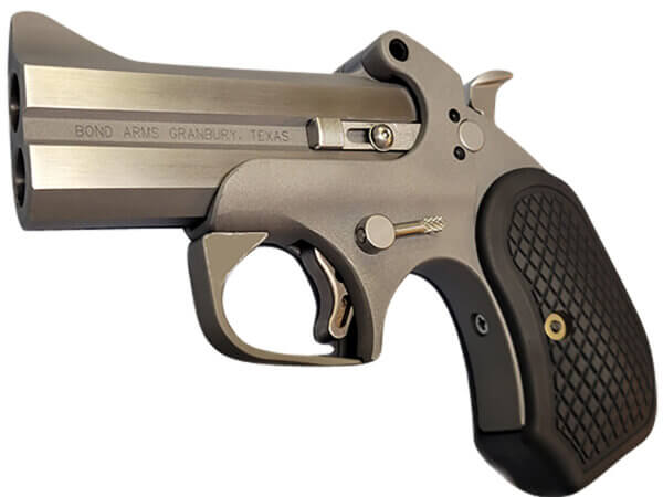 Bond Arms BARWXL Rowdy XL 45 Colt (LC) .410 2rd Shot 3.50″ Matte Stainless Steel Frame Black Extended B6 Resin Grips