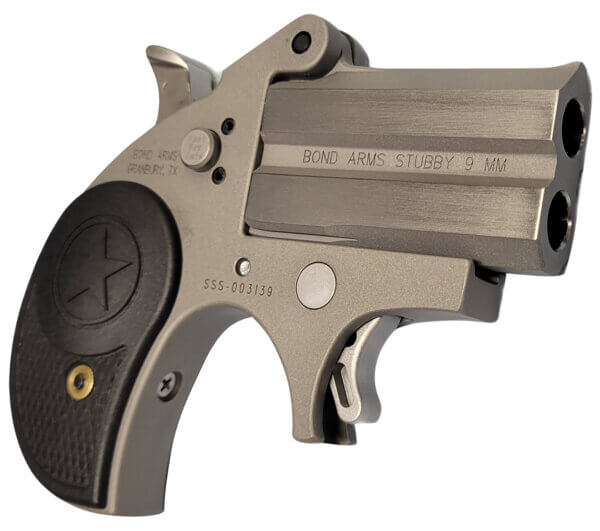 Bond Arms BASTB Stubby 380 ACP 2rd Shot 2.20″ Matte Stainless Steel Frame Black Textured Polymer Grips