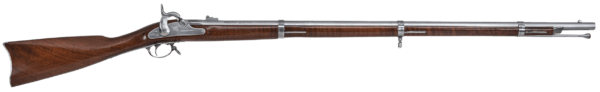 Traditions R186100 1861 Springfield 58 Cal Percussion 40″ Stainless Round Barrel Oiled Walnut Stock Fixed Front Sight Adjustable Rear Sight